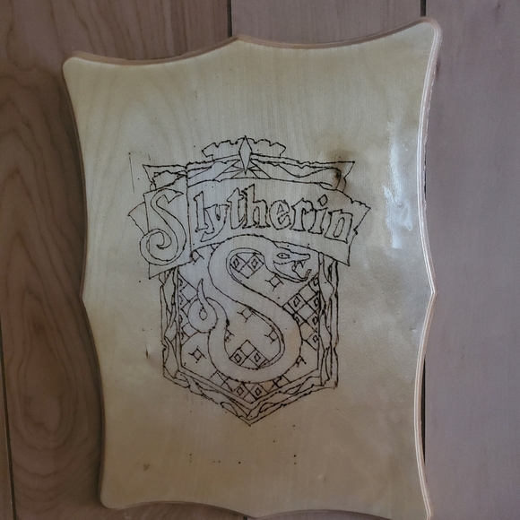 Wood burned Harry Potter wall hanging - Picture 1 of 1
